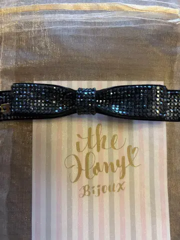 THE HANY Bijoux 네이비 리본 헤어 액세서리
