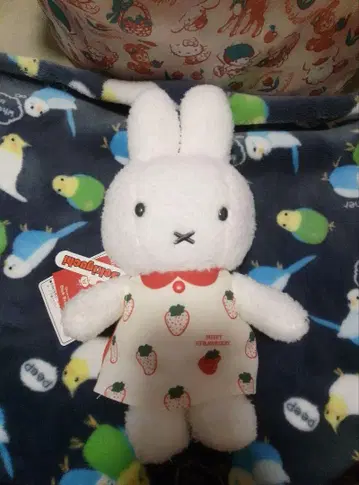 세키구치 스트로베리 미피 딸기 봉제 인형 택 포함