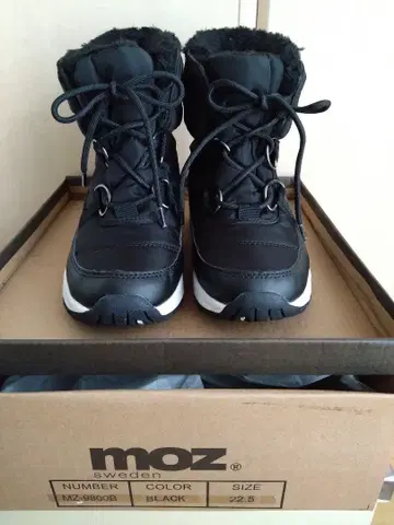 moz 스노우 부츠 MZ9800B (22.5cm)