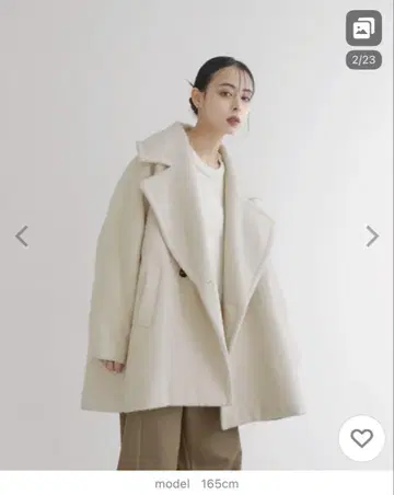 [ LIAN ] 오버 사이즈 피 코트 택 포함