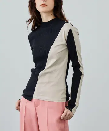 유나이티드 도쿄 슬로프 라인 티셔츠 블랙 베이지