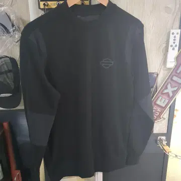 할리 정품 남성용 더블 풀오버 스웨트 셔츠 S 사이즈