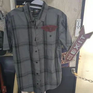 할리데이비슨 셔츠 반팔 남성용 S 사이즈 (아메리칸)