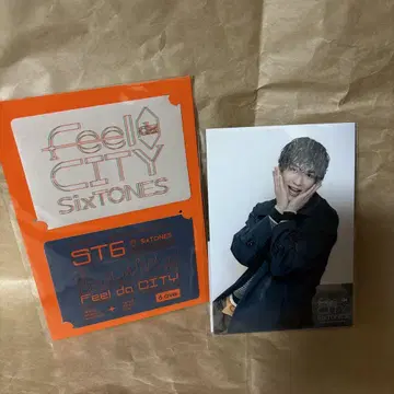 SixTONES Feel de CITY 스티커 제시 사진 세트
