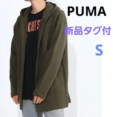 미사용 새상품 푸마 후드 부착 롱 자켓 S