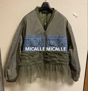 하자품 MICALLE MICALLE 이소재 도킹 자켓 카키