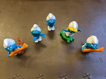 스머프 피규어 5개 세트 묶음 판매