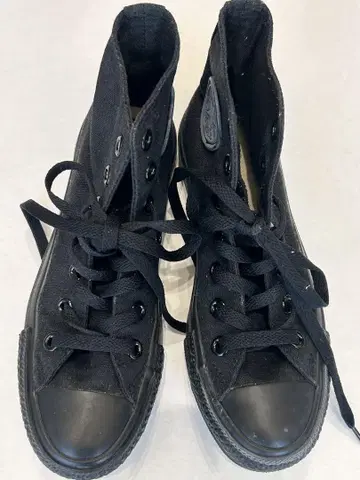 [새상품급] CONVERSE ALL STAR 블랙 하이컷 22cm