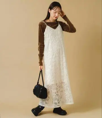 Kastane 카스타네 몰 레이스 원피스 아이보리