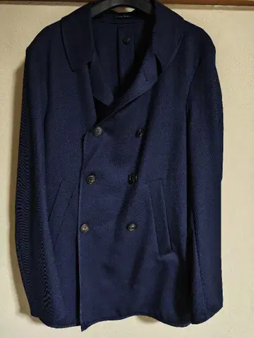 Emporio Armani 네이비 피 코트 M 상당