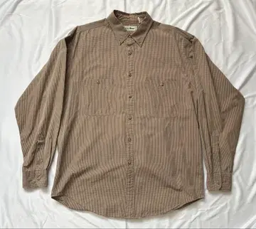 90s L.L.Bean BD 체크 셔츠 브라운