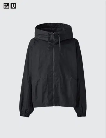 유니클로 U 후디드 블루종 블랙 M 사이즈 25ss UNIQLO