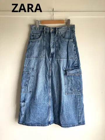 ZARA 자라 데님 카고 스커트 size M