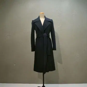 다이앤 폰 파스텐버그 네이비 롱 코트 0