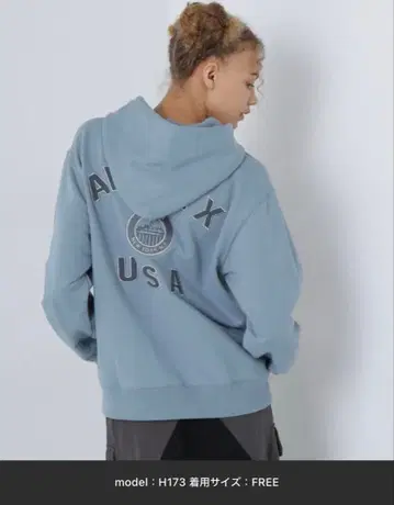 버시티 로고 후드 맨투맨 뉴욕 AVIREX VARSITY