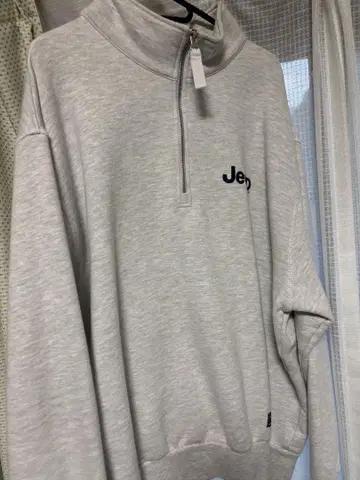 Jeep 그레이 트레이닝복 하이넥