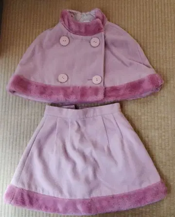 MILK 핑크 케이프 스커트 세트