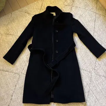 UNITED ARROWS 블랙 롱 코트
