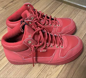 VANS 하이컷 스니커즈 레드