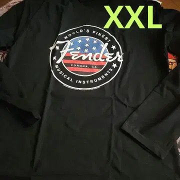 [ 새상품 ] Fender 펜더 남성용 긴팔 롱T XL 블랙