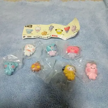 이전 상품 BT21 피규어 키링 7개 세트 빅쿠라폰
