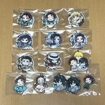 귀멸의 칼날 반쵸코 캔뱃지 러버 스트랩 피타!데포메 묶음 판매