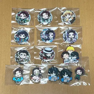 귀멸의 칼날 반쵸코 캔뱃지 러버 스트랩 피타!데포메 묶음 판매