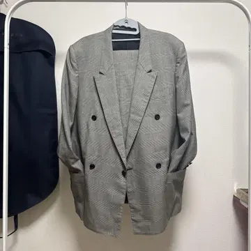 Y's for men 브라운 택 초기 M 더블 브레스트 자켓 셋업