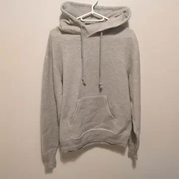 UN-USLESS 그레이 두꺼운 원단 후드티