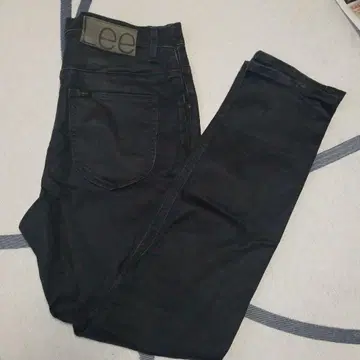 다크 그레이 슬림핏 데님 Lee 약간의 광택 있음