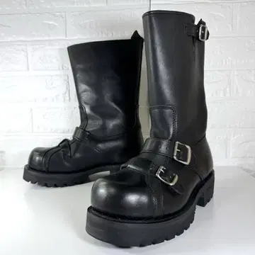 엔지니어 부츠 SJ-95 가죽 천연 가죽 블랙 5 1/2 24.5cm