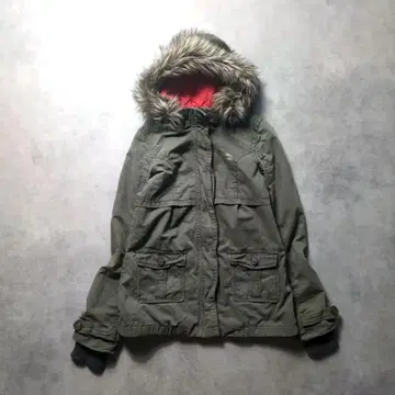 00s y2k 헤이세이 갸루 아바클로 퍼 모즈 코트 XL 아카이브
