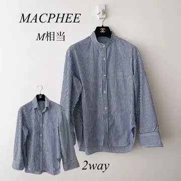 새상품급 2way MACPHEE 코튼 브로드 코쿤 백 와이어 셔츠