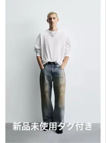 ZARA 빈티지 가공 배기 데님