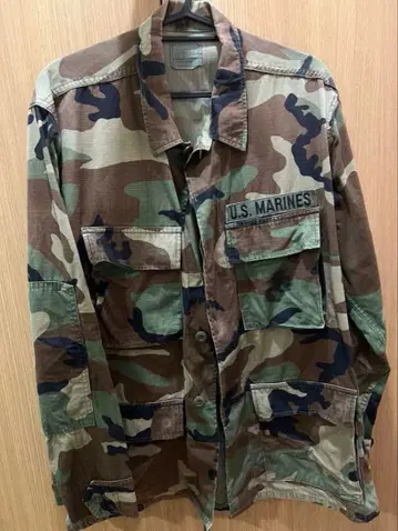 U.S. MARINES 카모플라쥬 밀리터리 자켓 S 미군