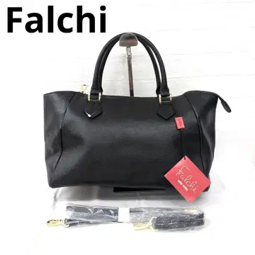 256 1 Falchi 블랙 소가죽 핸드백 새상품