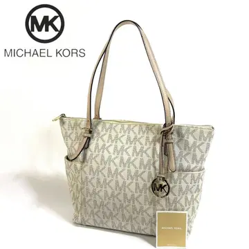 [ 새상품급 ] 마이클코어스 PVC 가죽 토트백 시그니처 카드 포함