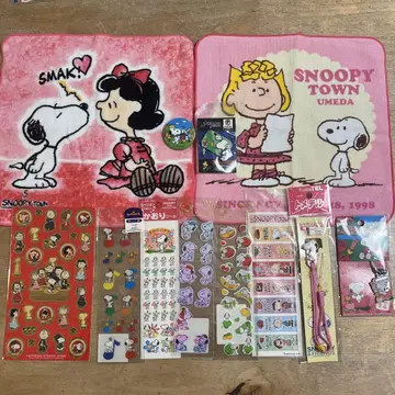 스누피 SNOOPY 씰 키링 타월 배지 모음