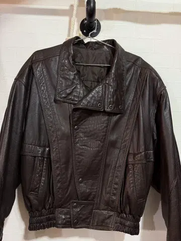 소가죽 일본제 다크 브라운 가죽 자켓