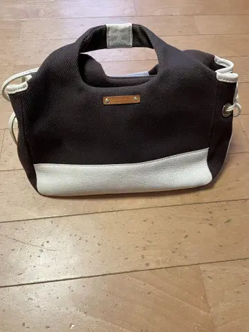 kate spade 브라운 화이트 핸드백