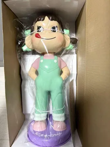 한정판 [레어] 후지야 페코짱 인형 민트 그린 목각 128-PK02