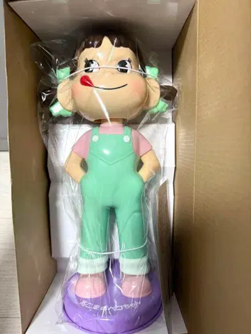 한정판 [레어] 후지야 페코짱 인형 민트 그린 목각 128-PK02