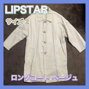 LIPSTAR 얇은 소재 롱 코트 베이지 여성용