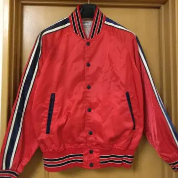 80s 90s 데상트 빈티지 나일론 새틴 자켓 블루종