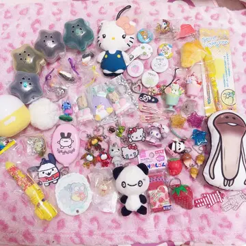 헤이세이 소녀 헤이세이 레트로 굿즈 세트 헤이세이 갸루 키링 봉제 인형