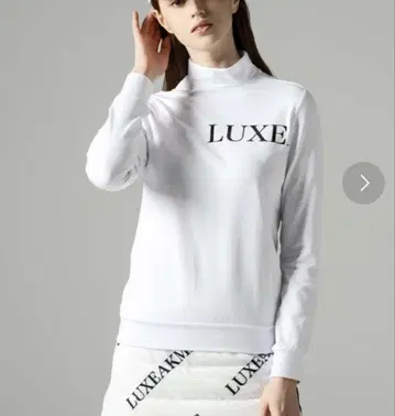 컨디션 최상 [ LUXEAKPLUS ] 골프 셔츠 긴팔 화이트 L 사이즈