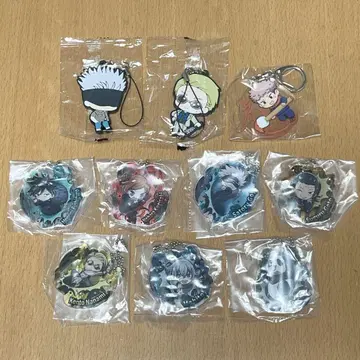 주술회전 가챠가챠 아크릴 키링 러버 마스코트 묶음 판매
