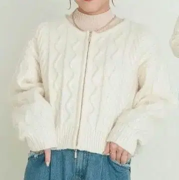 시마무라 talbyyumi 케이블 가디건 L