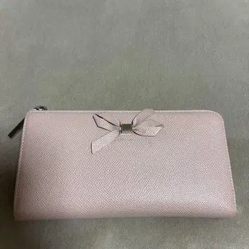 리본 포함 핑크 장지갑 ( JILLSTUART )