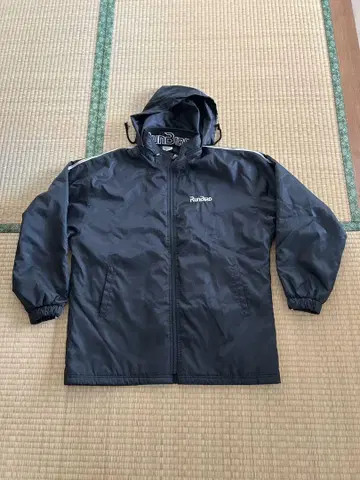 RunBird 후드 부착 블랙 자켓 M
